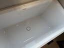 九牧（JOMOO） 浴缸家用成人小戶(hù)型洗澡泡澡池浴室沐浴獨立亞克力方形藝術(shù)浴缸 1.4m方形薄邊獨立浴缸YR10614 曬單實(shí)拍圖