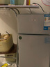 奧克斯小冰箱家用小型迷你冷藏冷凍兩用出租房宿舍用節能省電寢室辦公室電冰箱 【熱賣(mài)款 升級凈化去味】22A126DW銀 曬單實(shí)拍圖