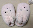 幸?，旣悾–heerful Mario）女童棉拖鞋秋冬兒童可愛(ài)兔子毛絨拖鞋男寶寶冬季家居室女寶棉拖鞋 曬單實(shí)拍圖