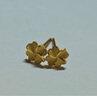 周六福幸運(yùn)四葉草足金999黃金耳釘女生日禮物計(jì)價(jià)A0912975 一對(duì) 約0.85g 曬單實(shí)拍圖