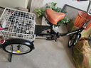 飛鴿飛鴿三輪車(chē)老人小型休閑家用買(mǎi)菜人力自行腳踏車(chē)老年腳蹬代步車(chē) 16寸小筐款黑色+雙抱閘 曬單實(shí)拍圖
