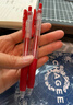 斑馬牌（ZEBRA）JJ15按動(dòng)紅色中性筆0.5mm簽字筆商務(wù)水筆學(xué)生練字考試刷題筆學(xué)習辦公文具套裝5支 曬單實(shí)拍圖