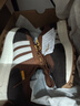 adidas RETROPY E5經(jīng)典舒適boost運動(dòng)鞋男女阿迪達斯官方三葉草 柔和棕/奇跡礬土棕   41 曬單實(shí)拍圖