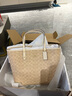 蔻馳（COACH）【品牌直供】女士CITY33大號手提托特包 沙黃拼粉筆白 七夕禮物 曬單實拍圖