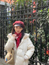 BéLIER LAINé輕奢羊毛圍巾女外搭女生圍巾格子保暖大牌高檔圍脖女朋友生日禮物 【酒紅色】輕奢大牌羊毛圍巾送女生 曬單實(shí)拍圖