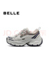 百麗（Belle）拼接撞色老爹鞋女2025秋新商場(chǎng)同款增高厚底休閑鞋E4Q1DCM5 米色 39 (245mm) 曬單實(shí)拍圖