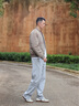 EMPORIO ARMANI/阿瑪尼官方旗艦新款男80白鴨絨棒球領(lǐng)通勤羽絨服外套秋季 F6139-卡其色 52 (XL) (推薦：165-180斤) 曬單實(shí)拍圖