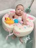 格威奈嬰兒免充氣游泳圈0-5歲寶寶可坐可躺大浮力防側翻防嗆水幼腋下圈 一圈兩用【星星兔】加大版面不側翻 曬單實(shí)拍圖