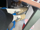 BIRKENSTOCK勃肯德國進(jìn)口女款牛皮絨面革時(shí)尚編織Boston包頭拖鞋 沙色窄版1026694 37 曬單實(shí)拍圖