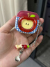 京川旭適用Airpods4保護套ins風(fēng)水晶蘋(píng)果梨airpods4代保護殼蘋(píng)果耳機殼防摔耐磨掛件創(chuàng  )意新款時(shí)尚送掛繩 藍格子立體大蘋(píng)果+掛飾 AirPods4代 曬單實(shí)拍圖