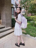 書(shū)包初中生女生大容量減負小學(xué)生二三到六年級女童雙肩背包高顏值 紫色+掛飾 曬單實(shí)拍圖