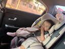 貝倍適（BAYBETSS）兒童安全座椅汽車(chē)用0-4-12歲寶寶360度旋轉嬰兒車(chē)載坐椅ISOFIX 米灰色【遮陽(yáng)棚+上拉帶+側保護】 曬單實(shí)拍圖