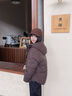 森馬（Semir）輕松羽絨|羽絨服女寬松連帽面包服冬防潑水防風(fēng)外套101724113045 曬單實(shí)拍圖