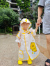 牧萌兒童雨鞋男童女童防水立體寶寶防滑耐磨卡通雨靴 黃色挖掘機 15碼 曬單實拍圖