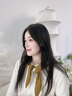 Siggi100%純羊毛三角圍巾披肩秋冬季保暖撞色簡(jiǎn)約百搭防寒圍巾護頸圍脖 曬單實(shí)拍圖