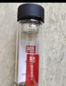 富光雙層玻璃杯水杯男女車(chē)載家用高硼硅玻璃杯泡茶杯帶茶隔玻璃杯子 藍色 400ml 雙層玻璃直杯 曬單實(shí)拍圖