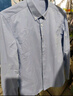 HLA海瀾之家長(cháng)袖襯衫男春秋輕商務(wù)經(jīng)典字母印花襯衣男 曬單實(shí)拍圖