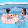 鯨保兒童游泳圈 坐圈小孩充氣方向盤(pán)坐圈寶寶游泳洗澡戲水泳圈J901 曬單實(shí)拍圖