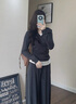 溫格芳衛衣女裝2025春秋新款韓系連帽減齡時(shí)尚套裝慵懶風(fēng)休閑運動(dòng)兩件套 灰色套裝 M 曬單實(shí)拍圖