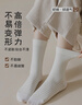 莫代爾無(wú)骨春夏季襪子女棉質(zhì)彈力條紋松口月子襪清爽親膚舒適透氣堆堆襪 曬單實(shí)拍圖