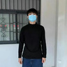 半高領(lǐng)毛衣男秋冬季新款純色百搭針織衫男保暖中領(lǐng)內(nèi)搭打底衫男 勝潮-M302白色 升級(jí)版高質(zhì)量款 XL （建議120-135斤以內(nèi)） 曬單實(shí)拍圖