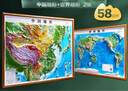 北斗新版中國和世界地形圖3d立體凹凸浮雕地圖地理掛圖三維地貌地圖掛圖學(xué)生教學(xué)專用版學(xué)生文具書桌墻58cm   曬單實(shí)拍圖