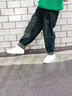 卡兔藍貓（KATULANMAO）男童加絨牛仔褲2024新款秋冬季兒童洋氣一體絨長(cháng)褲男孩加厚褲子潮 藍色 140cm 曬單實(shí)拍圖