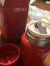 蘇泊爾（SUPOR） 燜燒杯316不銹鋼燜燒壺保溫飯盒男女士學(xué)生真空保溫杯悶燒壺罐 【316L鋼+餐勺+包】漿果紅 800ml 曬單實(shí)拍圖