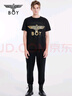 BOY LONDON【時(shí)光輪環(huán)】短袖男女同款秋季老鷹光環(huán)黑色T恤N01902 黑色 XS 曬單實(shí)拍圖