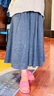 浪莎糯米半身裙女秋季2025新款垂感高腰a字顯瘦傘裙中長(cháng)款針織裙子 曬單實(shí)拍圖