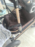 ANGI BABY嬰兒車高景觀嬰兒推車可坐可躺雙向避震0-3歲新生兒遛娃神器推車 卡其金翎【四輪橡膠】 嬰兒車高景觀輕便避震遛娃神車 曬單實(shí)拍圖