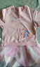 JELLYBABY女童連衣裙小兒童蝴蝶衛衣紗裙潮寶寶裙子2025春款新品 粉色 120 曬單實(shí)拍圖