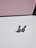 LnieerS925銀針月光石耳釘女養(yǎng)耳洞螺絲防掉耳環(huán)高級耳骨釘精致免摘耳飾 藍(lán)色耳釘一對【925銀針】 曬單實(shí)拍圖