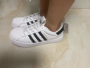 ADIDAS   三葉草兒童經(jīng)典貝殼頭運動(dòng)板鞋小白鞋 JS0718 32 曬單實(shí)拍圖