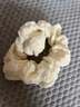 新款奶油泡芙大腸發(fā)圈女簡約復(fù)古褶皺頭花頭繩丸子頭皮筋氣質(zhì)發(fā)飾 四色4個 曬單實(shí)拍圖