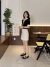 Lily Wei【未眠夜】黑色簡(jiǎn)約時(shí)尚單鞋絕美一字帶平底百搭女鞋大碼 黑色 36 曬單實(shí)拍圖