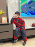 ULTRAMAN奧特曼衣服男童加絨加厚發(fā)光冬裝兒童賽羅男孩冬季套裝蜘蛛俠童裝 【貝利亞】（發(fā)光眼鏡胸燈） 130 【建議身高120-130cm】 曬單實(shí)拍圖