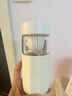 格米（germ）可口可樂(lè )茶水分離玻璃杯女士高顏值花茶水杯禮物杯子450ML冷凍白 曬單實(shí)拍圖
