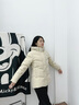 波司登（BOSIDENG）冬季羽絨服女士寬松休閑加厚90絨連帽百搭舒適外套B250245128 暖沙米7A53 XS 155/80A 體重約100斤以?xún)?曬單實(shí)拍圖