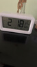 得力（deli）充電款電子智能鬧鐘背光大鬧鈴家用學(xué)生多功能溫濕度計大屏床頭鐘 開(kāi)學(xué)升學(xué)季必備 白 LE103A 曬單實(shí)拍圖
