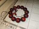 天然高密度紫檀老料手串手鏈印度小葉紫檀老料佛珠文玩念珠男女款 高密紫檀手串2.0*12顆【配葫蘆】 曬單實(shí)拍圖