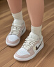 耐克（NIKE）Jordan官方喬丹時(shí)髦AJ1板鞋女子輕松假日風(fēng)運(yùn)動(dòng)鞋新款 IB8859 101白/礦石灰/白/柔粉/淡紫色 41 曬單實(shí)拍圖