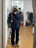 羽絨棉服女冬季2025年新款派克服女小個(gè)子可拆卸毛領(lǐng)棉襖百搭外套 藏青色 【加厚抗寒不跑棉】 M 【推薦100-120斤】 曬單實(shí)拍圖