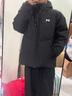 安德瑪（Under Armour）羽絨服男外套男子戶(hù)外加厚防風(fēng)防保暖御寒防風(fēng)防潑水休閑百搭上衣 黑色001 L 曬單實(shí)拍圖