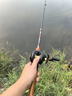 翎喏【德國】釣魚手竿馬口竿超軟碳素路亞竿套裝水滴輪微物遠投 2.1m 【14軸金屬紡車輪】送假餌禮包 曬單實拍圖