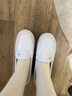 賓萊伊（BINLAIYI）護(hù)士鞋女軟底氣墊厚底增高輕便鏤空透氣工作鞋平底舒適小白鞋愛心 BLY8105愛心蘭/大氣墊 37 曬單實(shí)拍圖