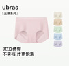 ubras無(wú)尺碼包臀無(wú)痕隱形高彈女士?jī)?nèi)褲女7A抗菌棉襠平角褲-3條裝均碼 曬單實(shí)拍圖