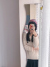 優(yōu)衣庫女裝紐花V領(lǐng)針織衫/長(cháng)袖毛衣毛衫471745 01 乳白色 XL /165/92A 曬單實(shí)拍圖