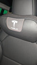 適用于特斯拉頭枕modely車(chē)用護頸枕真皮model3汽車(chē)座椅記憶棉腰靠 經(jīng)典款頭枕腰靠特斯拉黑色一套 曬單實(shí)拍圖