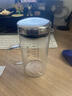 合慶玻璃杯辦公室飲水杯牛奶杯子飲料杯家用耐高溫茶杯烘焙量杯帶刻度 中號帶蓋 500ml 曬單實(shí)拍圖